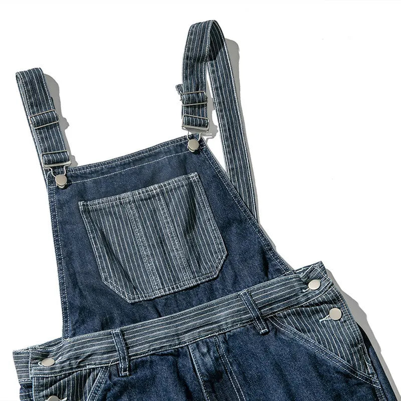 Blue Denim Patch Pocket Overalls