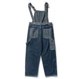 Blue Denim Patch Pocket Overalls