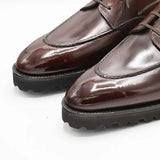 Chocolate Oxford Derby Leather Lace Ups