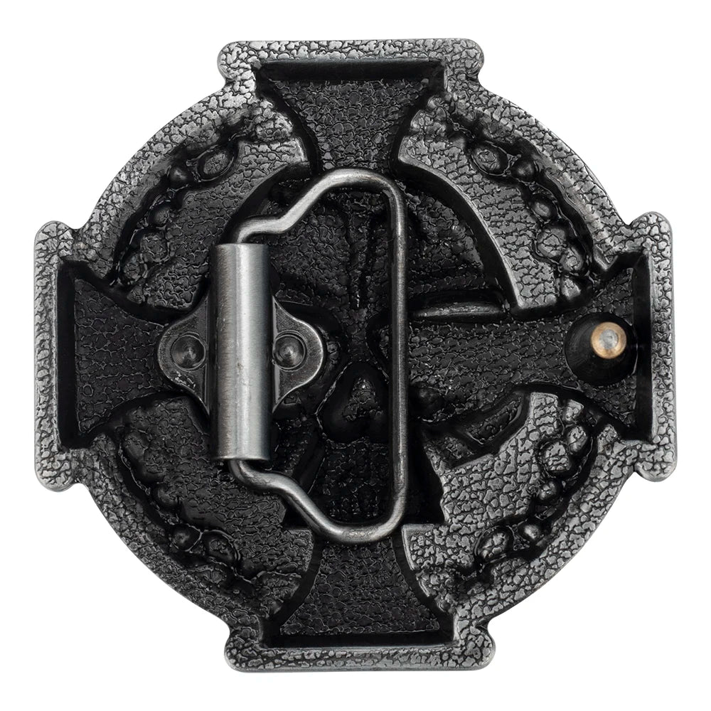 Cross And Skull Belt Buckle