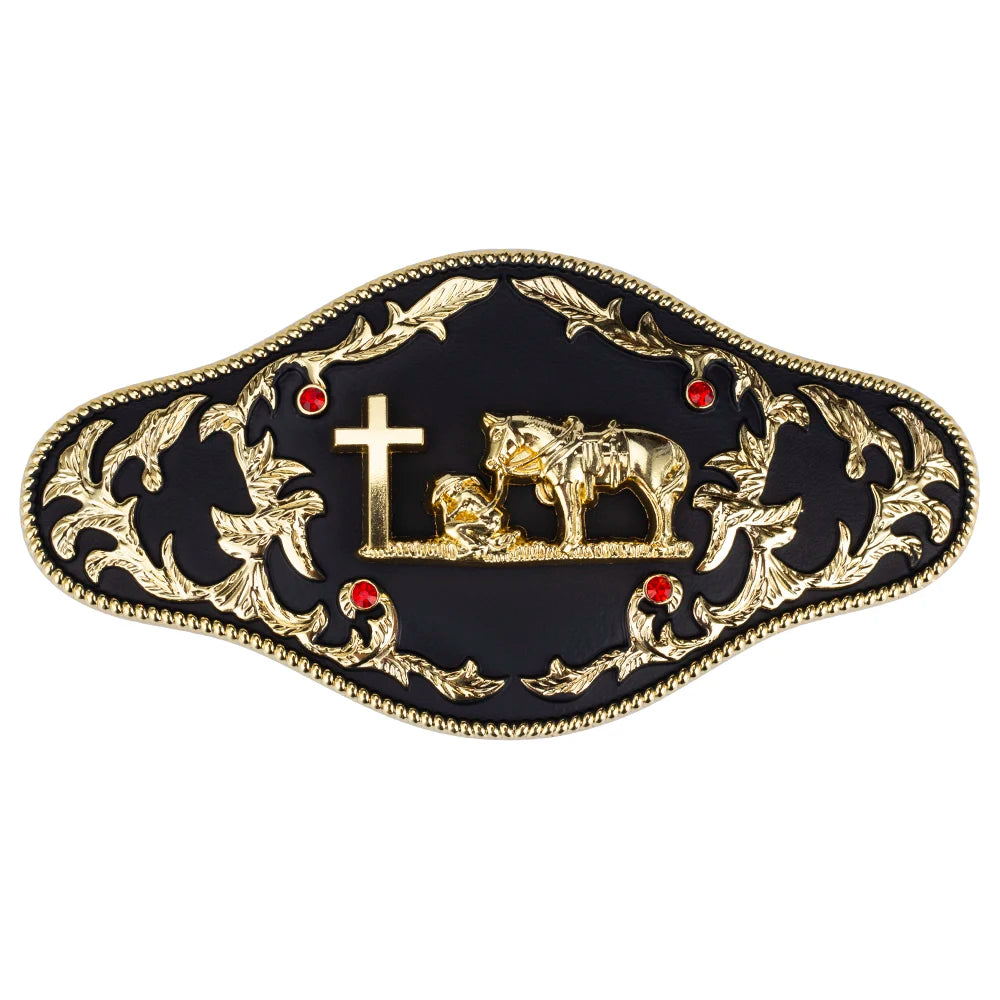 Golden Cross and Bull Buckle