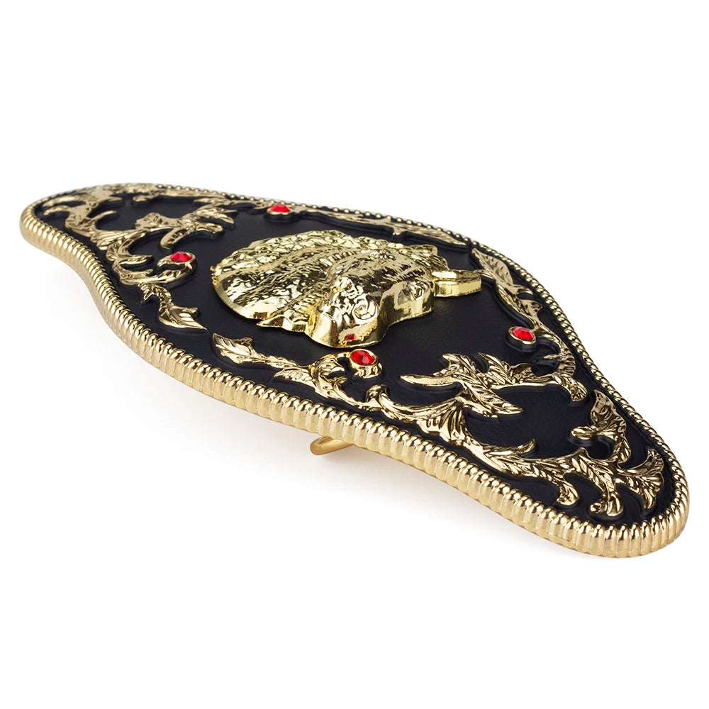 Golden Cross and Bull Buckle