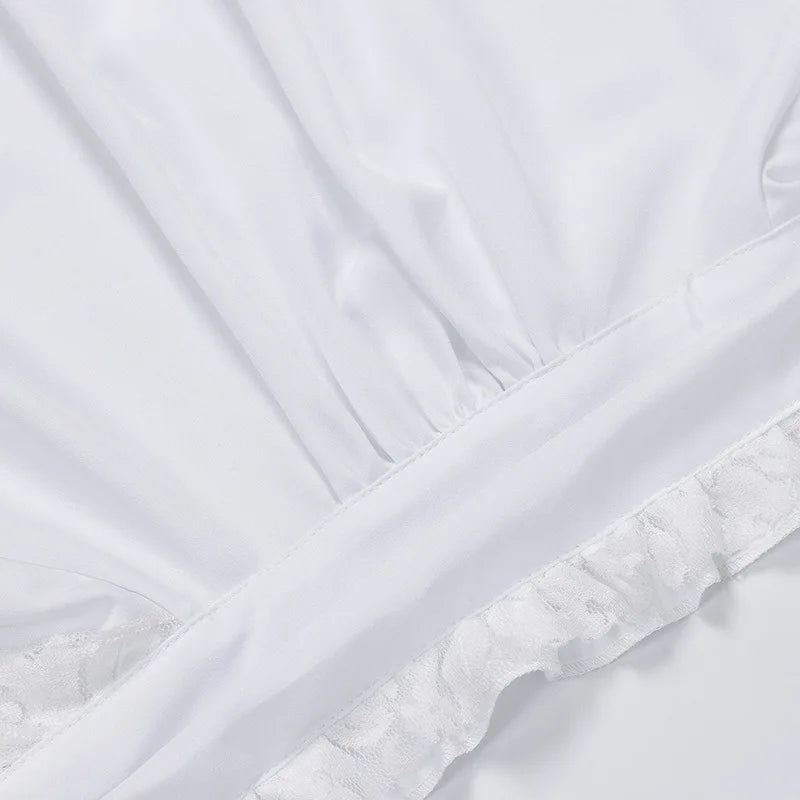 Lace Ruffle Lantern Sleeve Renaissance Shirt