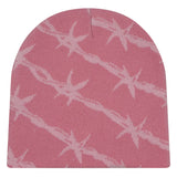 Barbed Wire Pattern Knit Beanie