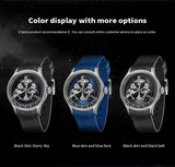 Trisome Star Planet Luminous Steel Automatic Watch