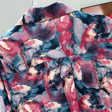 Combustible Printed Button-Up