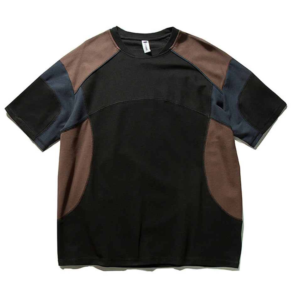 Color Block Streetwear T-Shirt