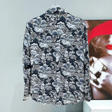Diamond Set Floral Shirt