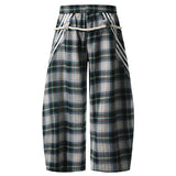 Baggy Plaid Jawstring Pants