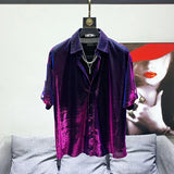 Mirage Iridescent Button-Up
