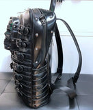 Skull Multi-Buckle Backpack
