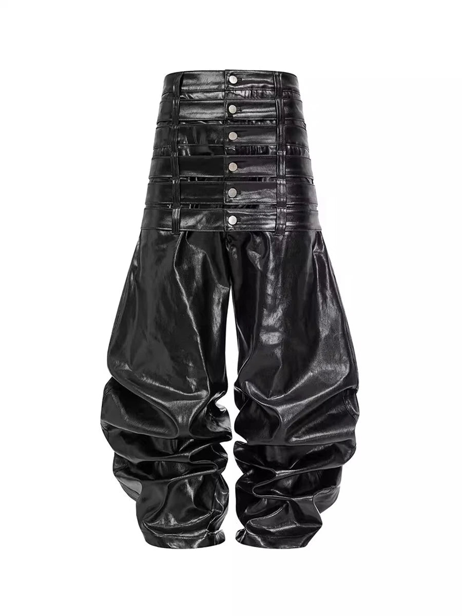 Black Patent Leather Pants