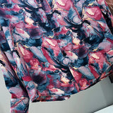 Combustible Printed Button-Up