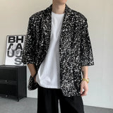 Fully Loaded Sequin Button Up Shirt