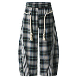 Baggy Plaid Jawstring Pants