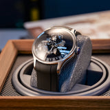Trisome Star Planet Luminous Steel Automatic Watch