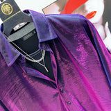 Mirage Iridescent Button-Up