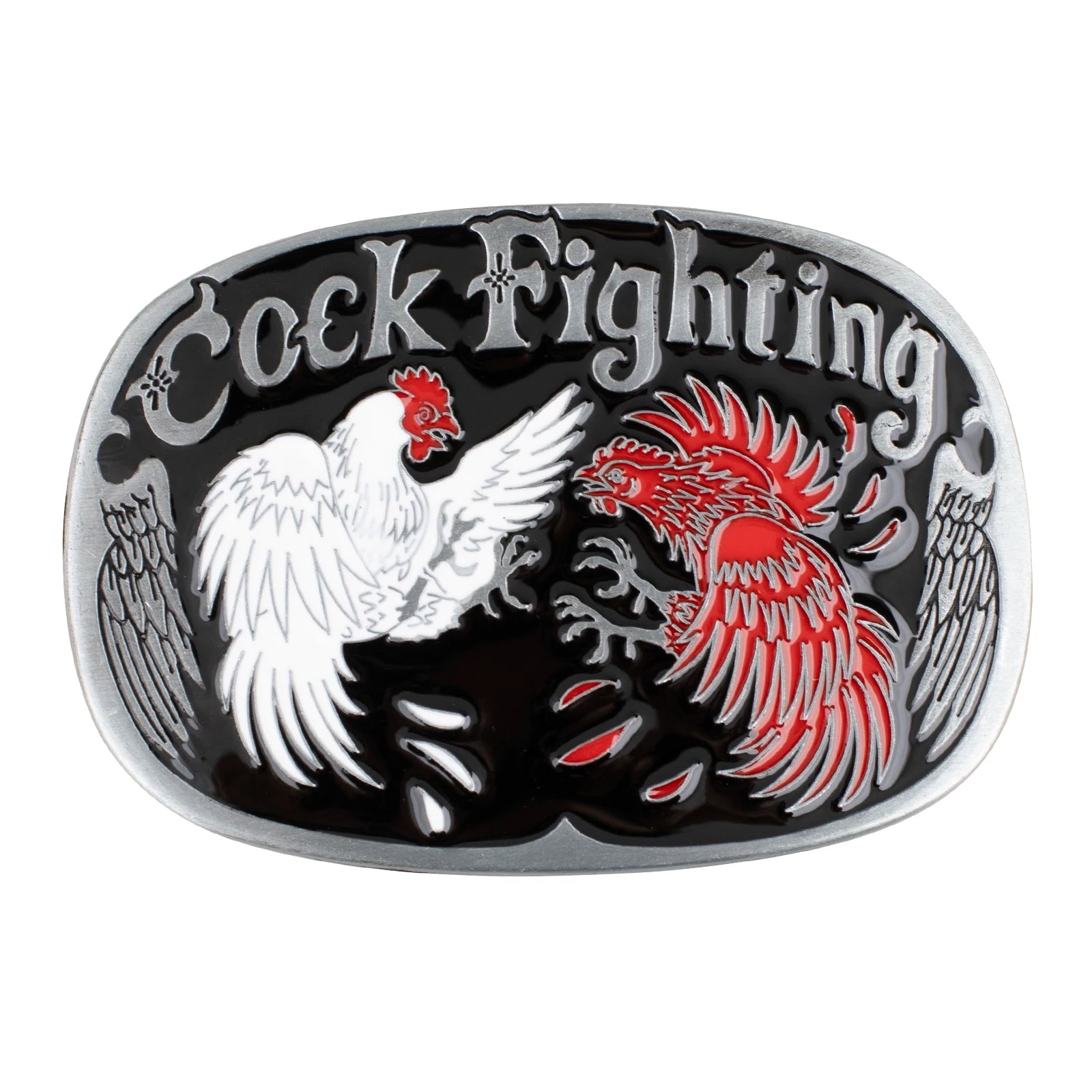 Chicken Fighting Belt Buckle Belt