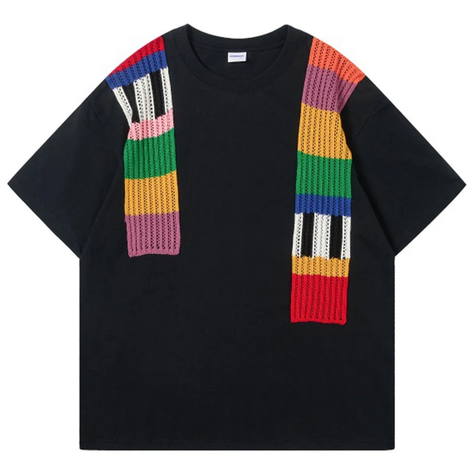 multicolor graduation stole t-shirt