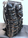 Skull Multi-Buckle Backpack