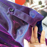 Mirage Iridescent Button-Up