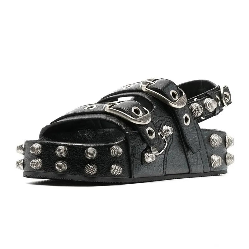 Gladiator Studded Platform Sandals