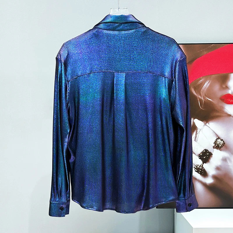 Aqua Gradient Colored Shirt