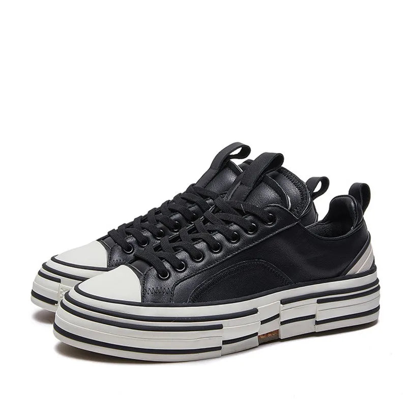 Tierforge Layered Leather Sneakers