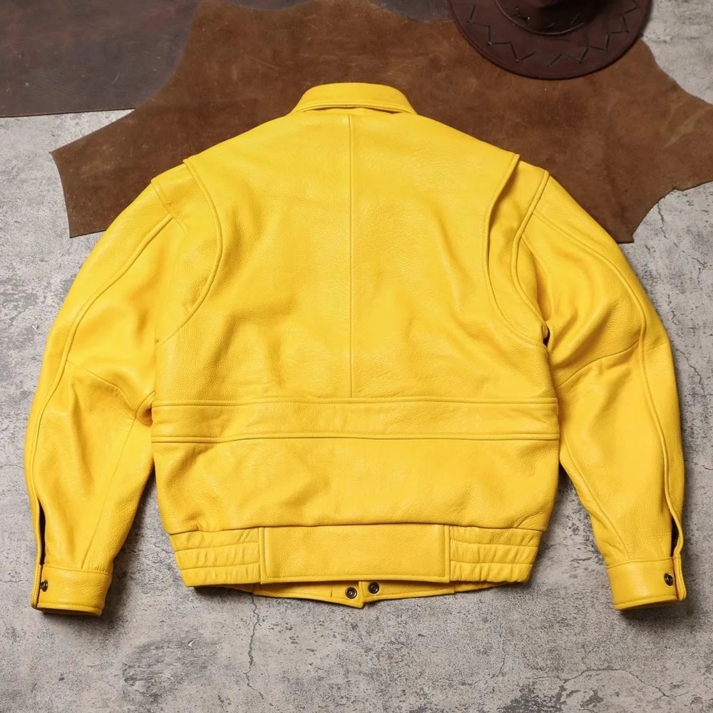 Bold Sunshine Leather Jacket