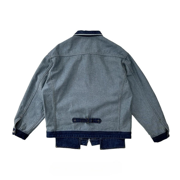 Double-Sided Patchwork Denim Jacket – limetliss