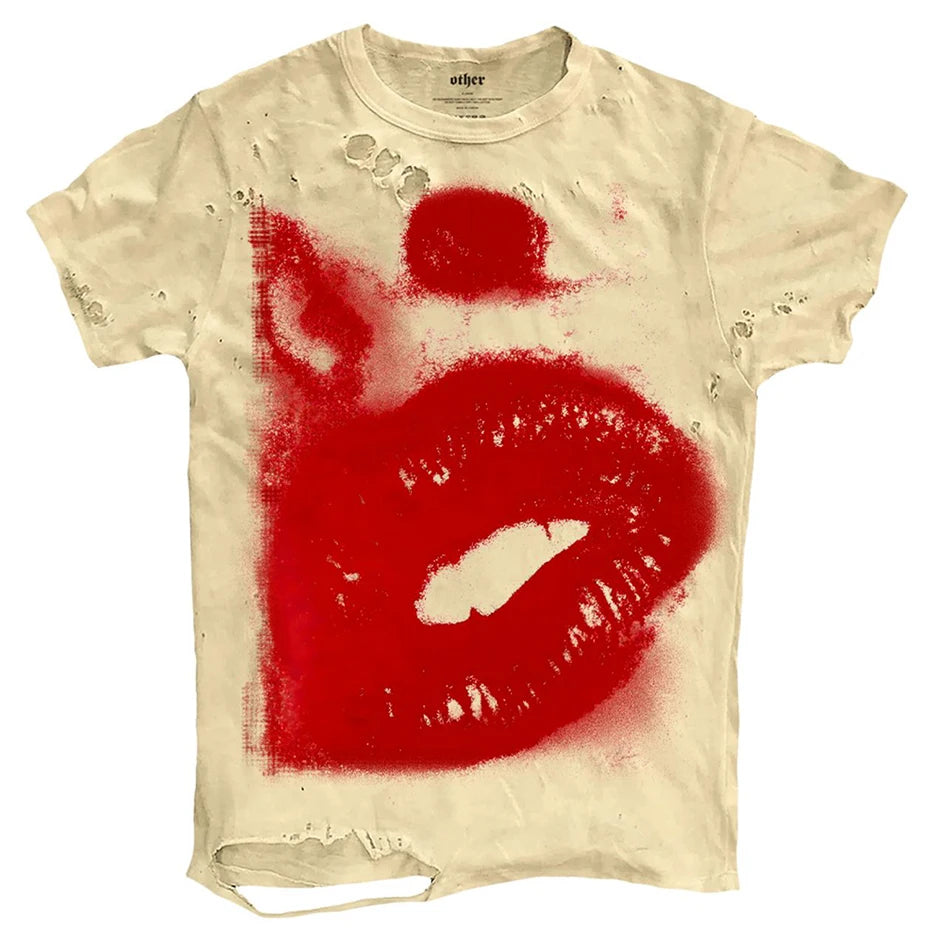 French Kiss Ripped Tee