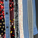 Multi Print Paneled Button-Up