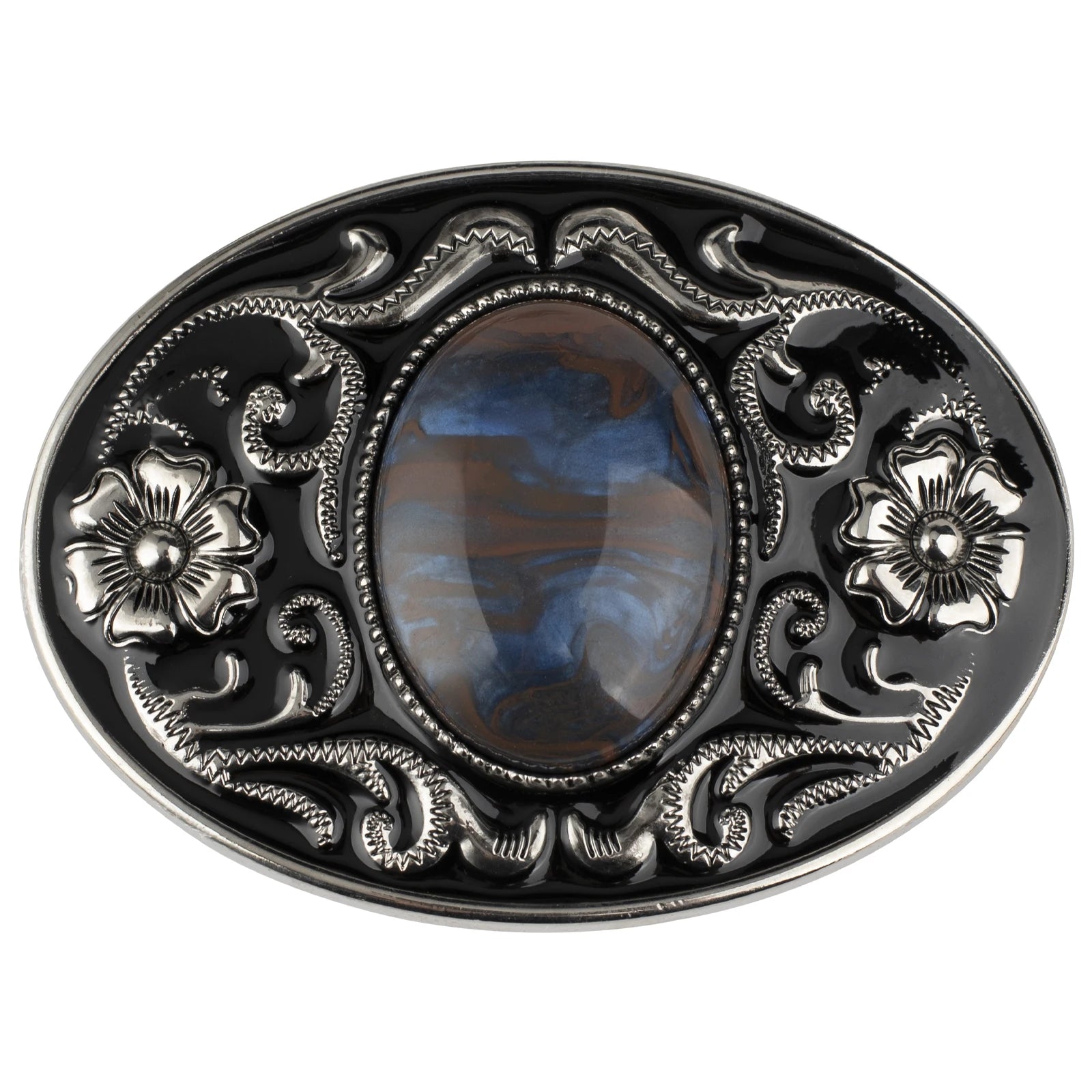 Western Stone Floral Belt Buckle