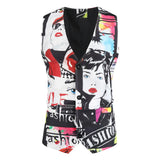 Sleeveless Graphic Printed Vest
