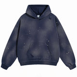 Distressed Paint Splatter Hoodie