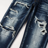 Classic Dark Wash Denim Jeans