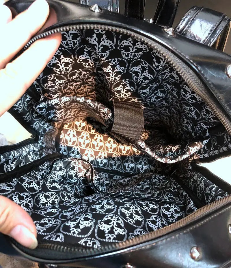 Skull Multi-Buckle Backpack