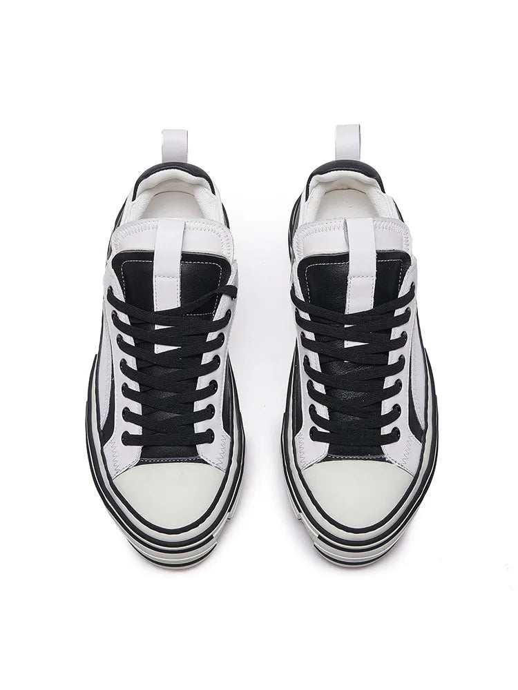 Tierforge Layered Leather Sneakers