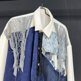 Patchwork Shadows Button-Up