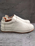 Ivory Forge Minimalist Leather Slip-Ons