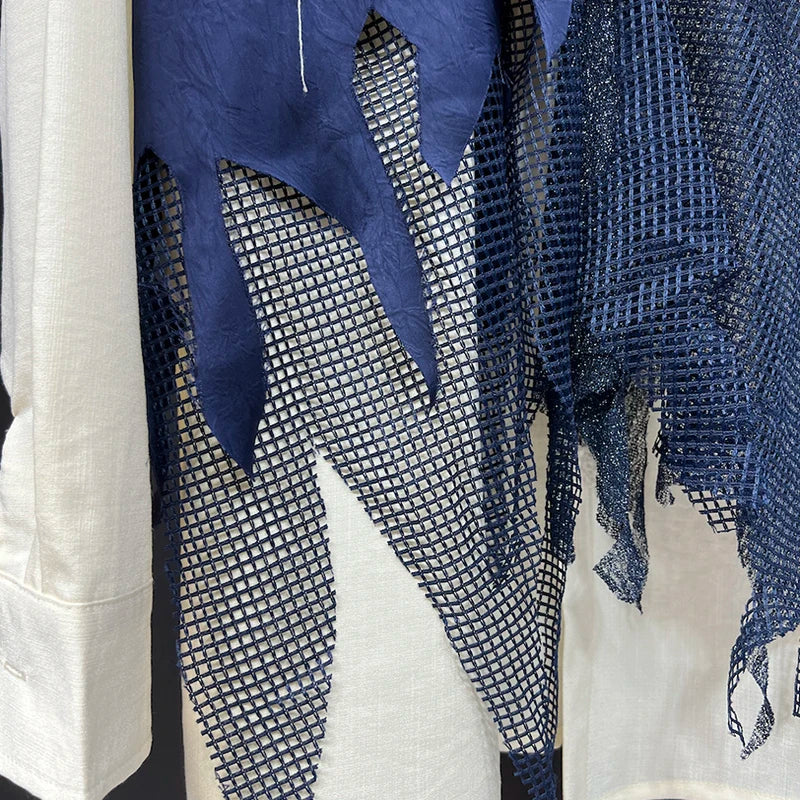Patchwork Shadows Button-Up