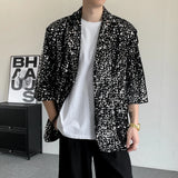 Fully Loaded Sequin Button Up Shirt