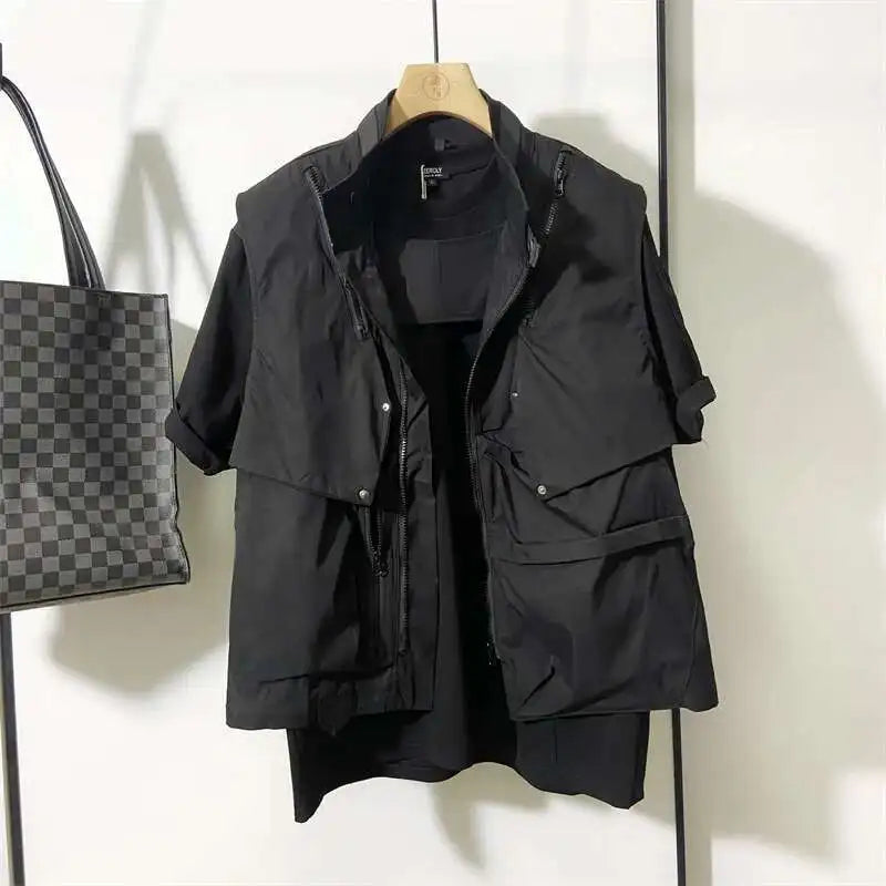Urban Shadow Layered Tech Shirt