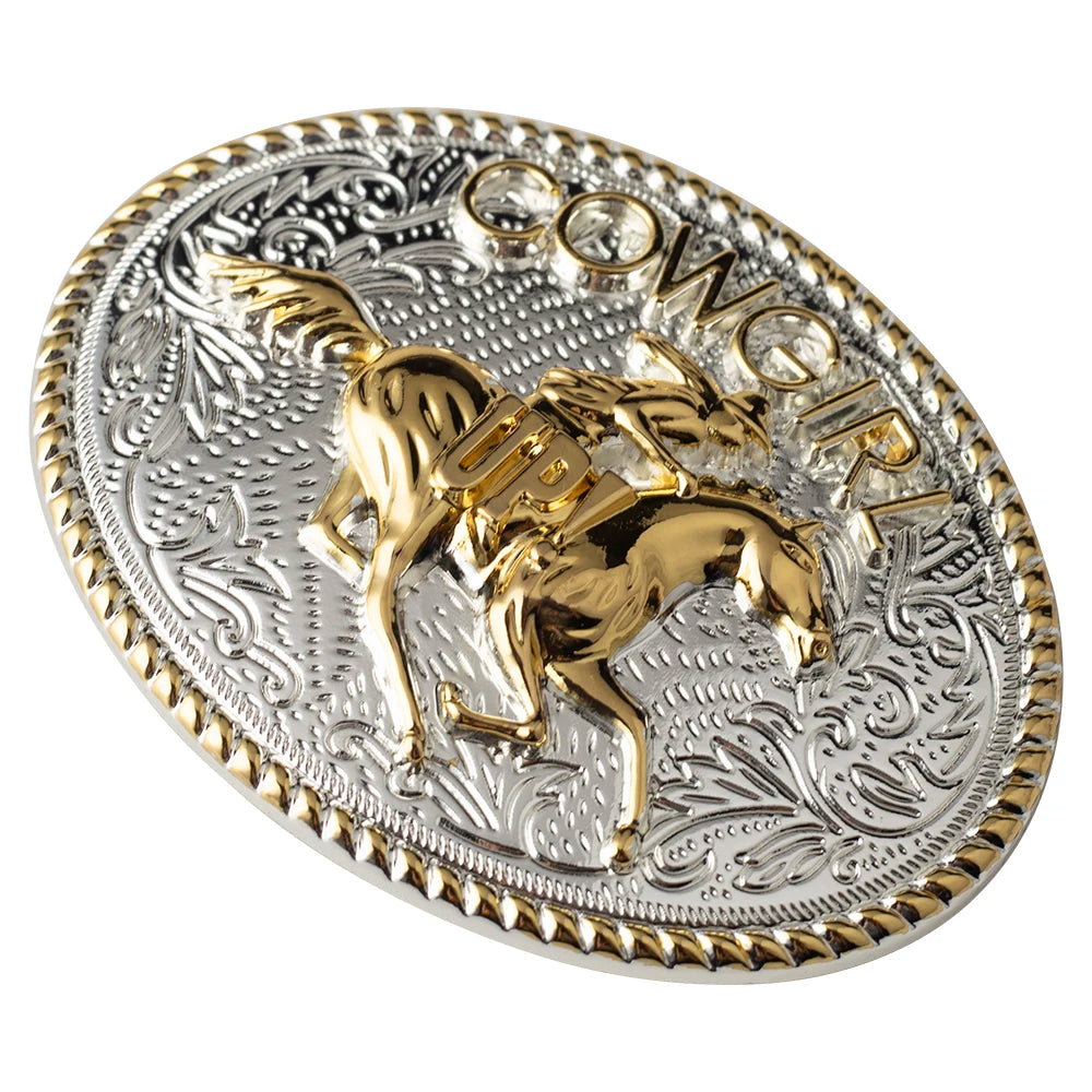 Cowgirl Up Western Horse Buckle