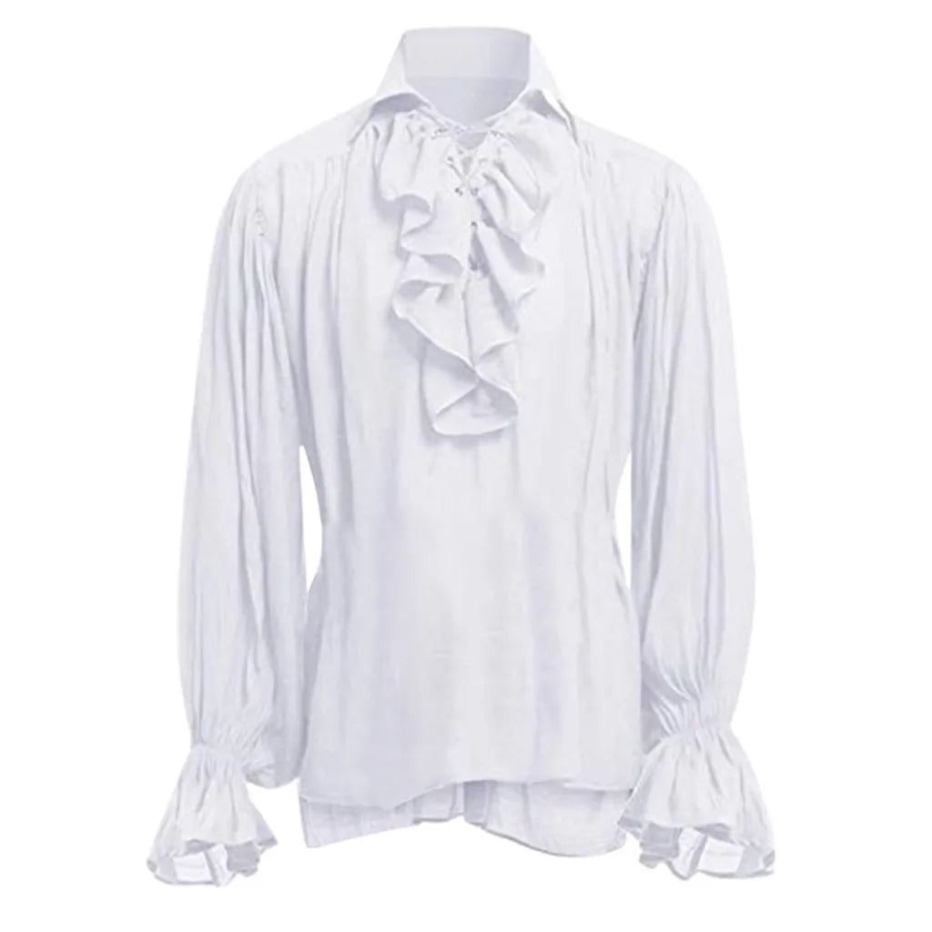 Steampunk Long Sleeve Ruffled Shirt