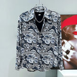 Diamond Set Floral Shirt