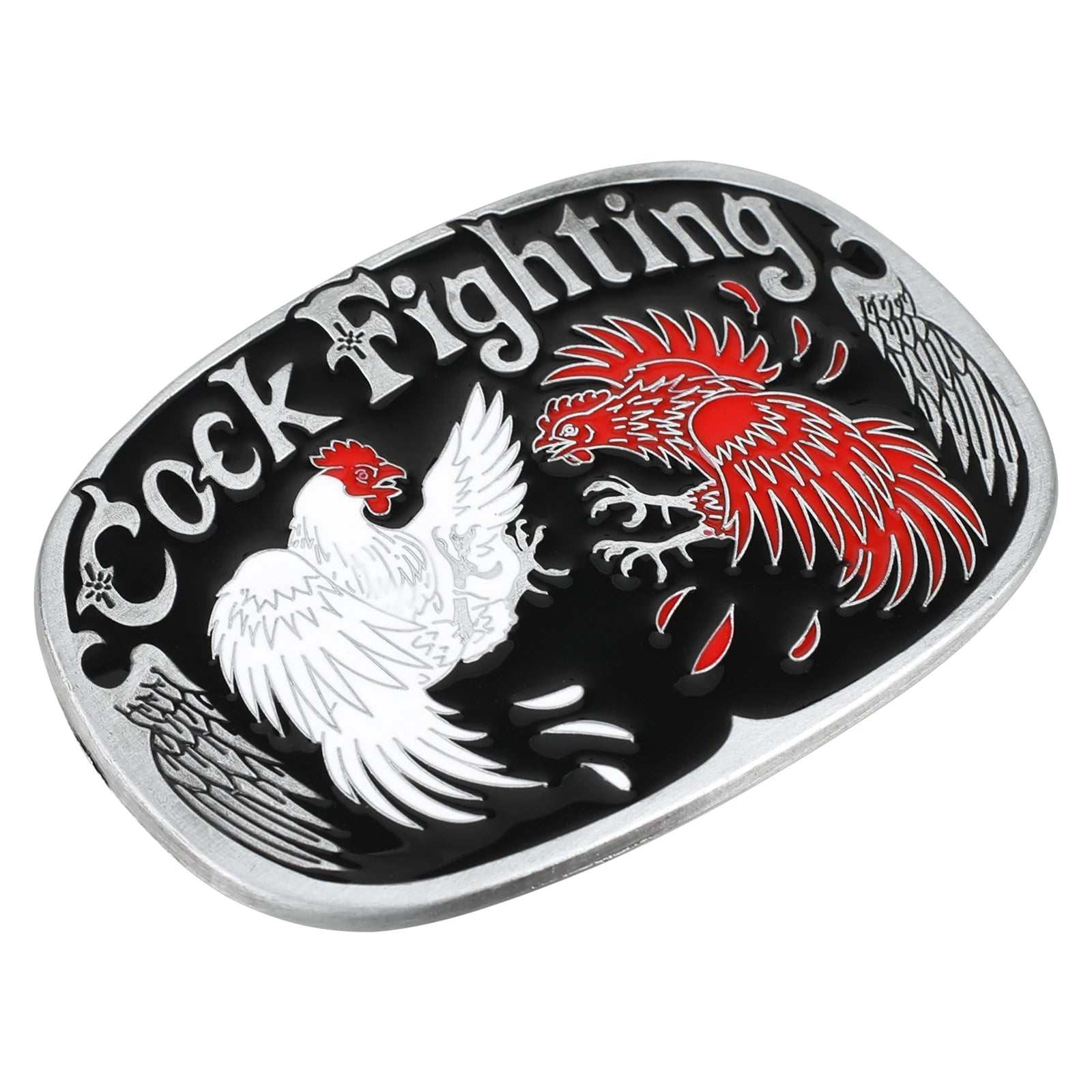 Chicken Fighting Belt Buckle Belt
