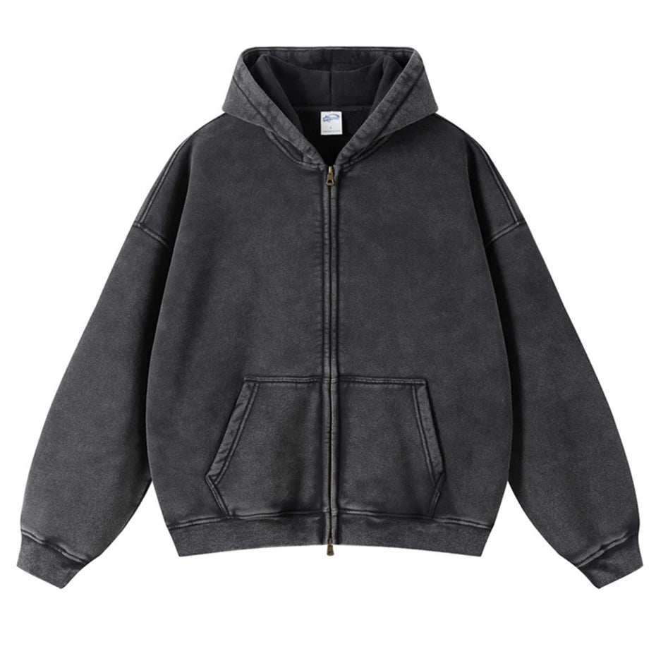 Wax Printing Plush Hoodie