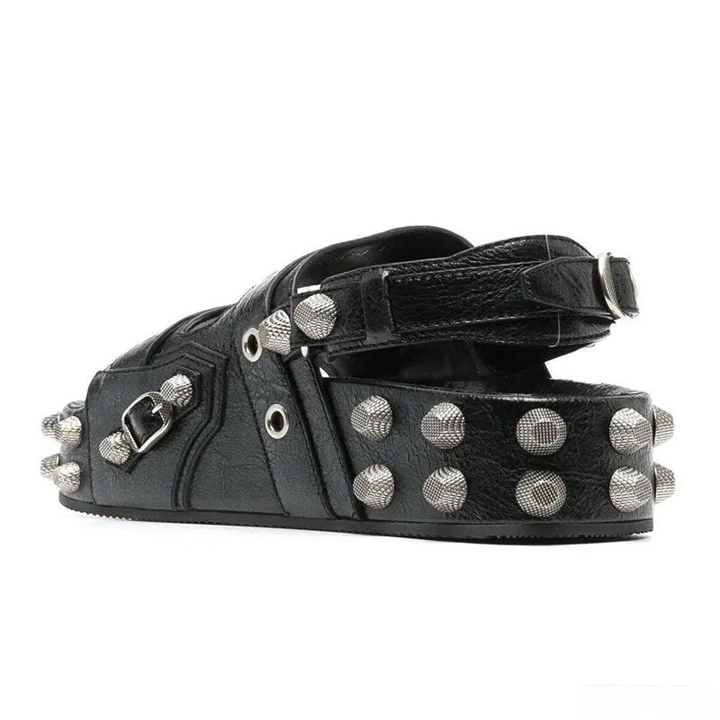 Gladiator Studded Platform Sandals