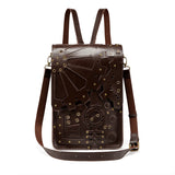 Pu Leather Steampunk Backpack